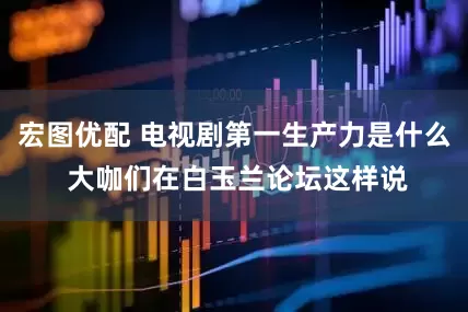 宏图优配 电视剧第一生产力是什么 大咖们在白玉兰论坛这样说