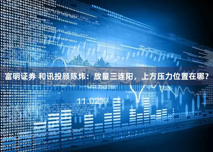 富明证券 和讯投顾陈炜：放量三连阳，上方压力位置在哪？